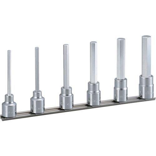 あすつく対応 「直送」 前田金属工業 ＴＯＮＥ HH406L ロングヘキサゴンソケットセット ホルダー付 ６ｐｃｓ 差込角１２．７ｍｍ トネ 1S 6 | 