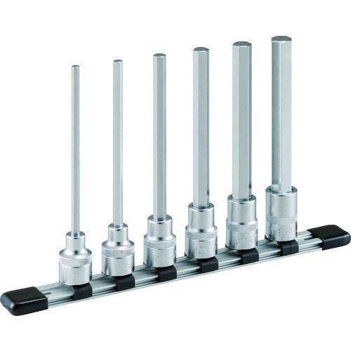 あすつく対応 「直送」 前田金属工業 ＴＯＮＥ HH406LL 超ロングヘキサゴンソケットセット ホルダー付 ６ｐｃｓ 6pcs トネ | TONE