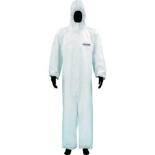 あすつく対応 「直送」 アゼアス AZGUARD4010-4L 使い捨て保護服 ＳＦ製続服 ＡＺ ＧＵＡＲＤ４０１０ ４Ｌサイズ | 
