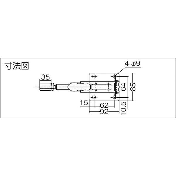 あすつく対応 「直送」 育良精機  ISK-50B0 横押し型トグルクランプ スチール ３１４０５ ストローク５５ｍｍ フランジベース 押圧力４．５４ｋＮ ISK50B0 IKURA |  | 01