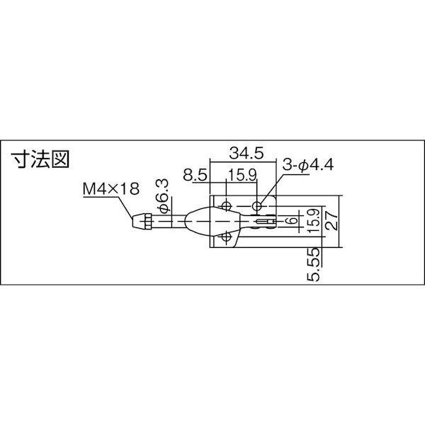 あすつく対応 「直送」 育良精機  ISK-SL100 横押し型トグルクランプ ３１４０３ ISKSL100 IKURA |  | 01