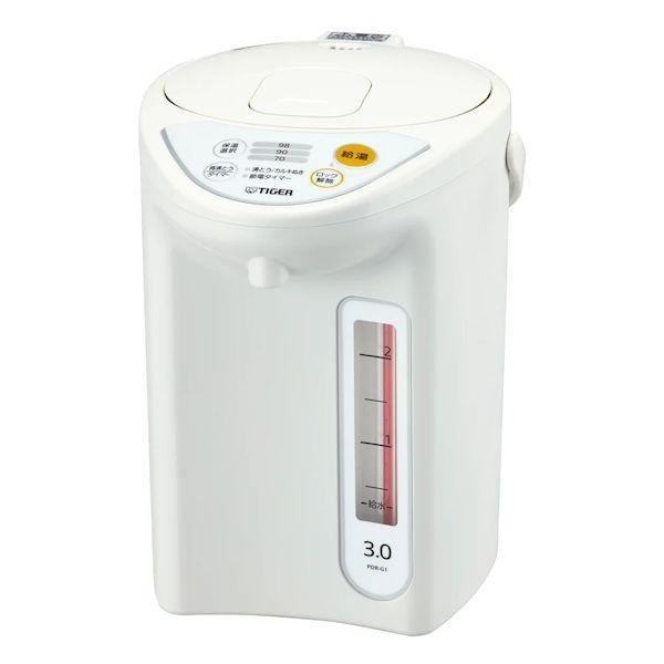 タイガー魔法瓶 TIGER PDR-G301-W マイコン電動ポット PDR−G3．0L ホワイト PDRG301W | 
