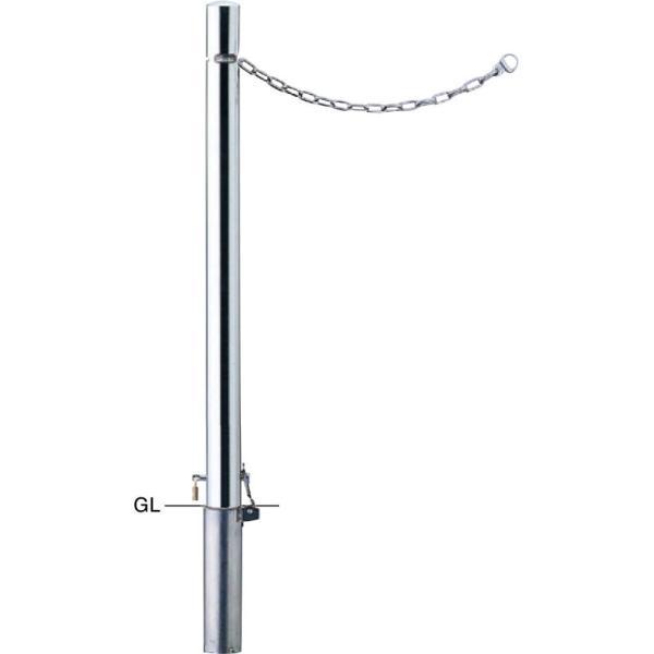 【個数：1個】サンポール PA-7SKC交換用本体のみ 直送 代引不可 ピラー 車止め 交換用本体 PA7SKC交換用本体のみ | 