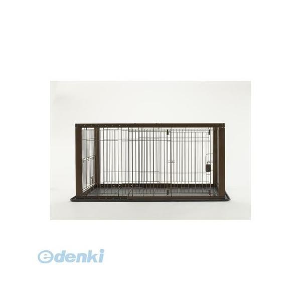 リッチェル 4973655593523 木製スライドペットサークル ワイド ダークブラウン | 