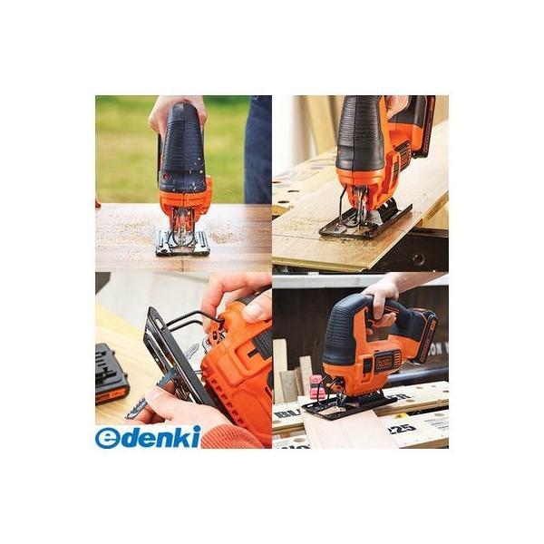 あすつく対応 「直送」 ブラック＆デッカー BLACK&DECKER BDCJS18 １８Ｖコードレスオービタルジグソー 充電器・１バッテリー付 |  | 02