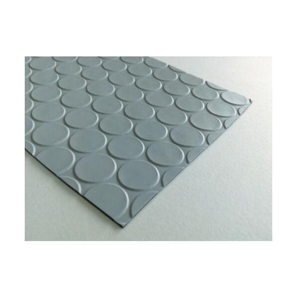 【個数：1個】 ワニ印  003025  塩ビ養生マット　コイン　グレー　１．３ｍｍ厚×９２０ｍｍ×２０ｍ巻 003025 | 