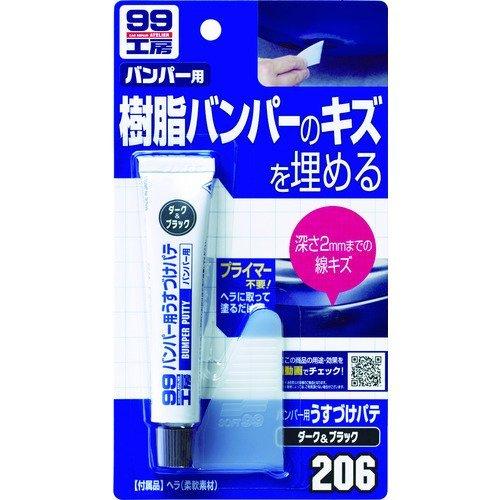 あすつく対応 「直送」 ソフト９９  09206  バンパー用うすづけパテ　ダークカラー 09206 | 