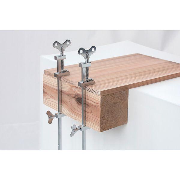 【個数：1個】 ＫＡＫＵＲＩ  13649  Ｌ型クランプ メッキハタガネ ９００ｍｍ 13649 |  | 01