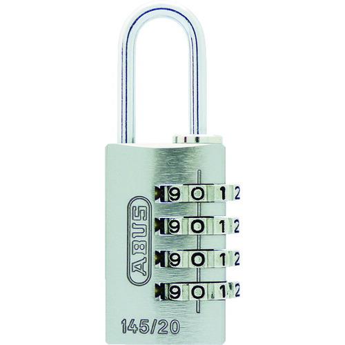 あすつく対応 「直送」 ＡＢＵＳ 145-4D20SI ナンバー可変式４段ダイヤル南京錠　１４５−４ｄ　２０　ＳＩ1454D20SI | 