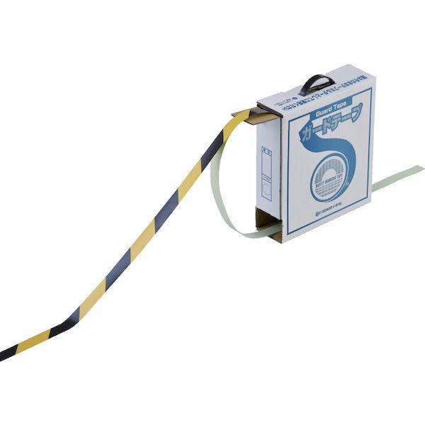 あすつく対応 「直送」 緑十字  148022  ガードテープ ラインテープ 黄／黒 トラ柄 ＧＴ−２５１ＴＲ ２５ｍｍ幅×１００ｍ 148022 |  | 01