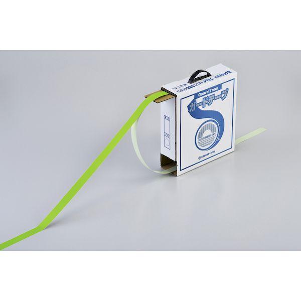 あすつく対応 「直送」 緑十字  148026  ガードテープ ラインテープ 若草 黄緑 ＧＴ−２５１ＹＧ ２５ｍｍ幅×１００ｍ 屋内用 148026 | ブランド登録なし | 02