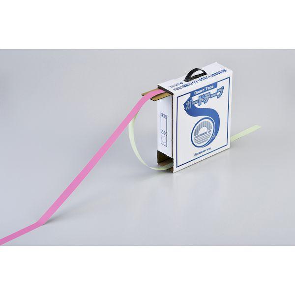 緑十字  148027  ガードテープ ラインテープ ピンク ＧＴ−２５１Ｐ ２５ｍｍ幅×１００ｍ 屋内用 148027 | ブランド登録なし | 02