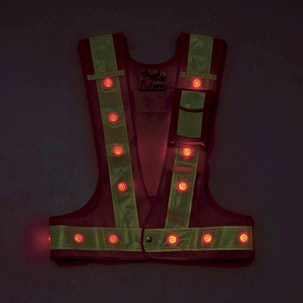 あすつく対応 「直送」 緑十字  238101  多機能ＬＥＤセーフティベスト 黄／赤発光／黄反射 多機能ＬＥＤベスト−ＹＹ−Ｒ フリーサイズ メッシュ生地 238101 |  | 02