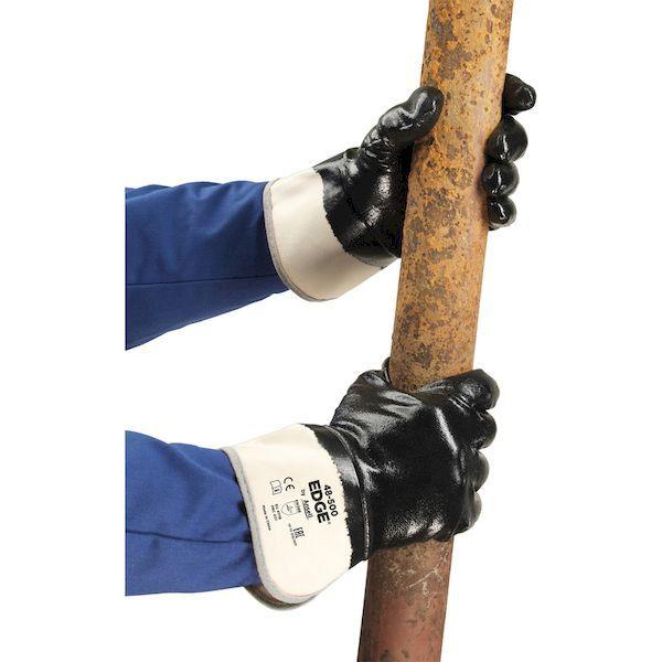 あすつく対応 「直送」 アンセル  48-500-9  ニトリルコーティング手袋　エッジ　４８−５００　Ｌサイズ 485009 |  | 02