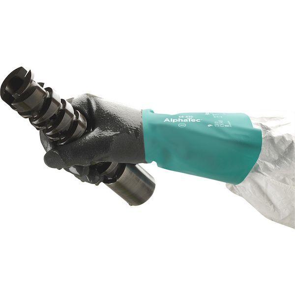 あすつく対応 「直送」 アンセル  58430-8  耐薬品手袋　アルファテック　５８−４３０　Ｍサイズ 584308 |  | 02