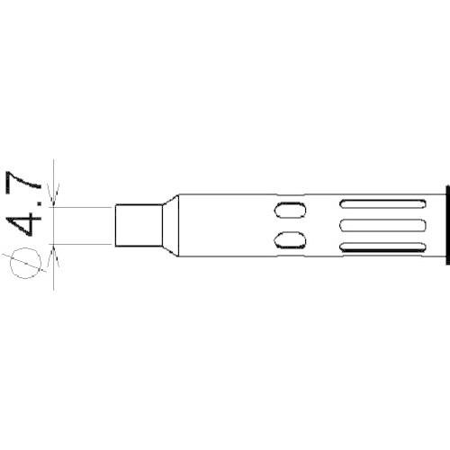 コテライザー  71-01-52  ガス式コードレスはんだこて用交換コテ先 ミニ Φ４．７ 710152 | ブランド登録なし