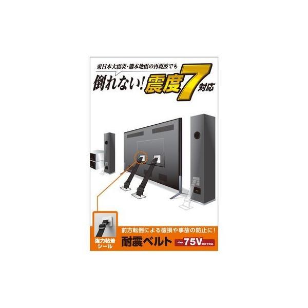 エレコム ELECOM  TS-002N2 耐震ベルト【粘着シールタイプ】 TS002N2 | 