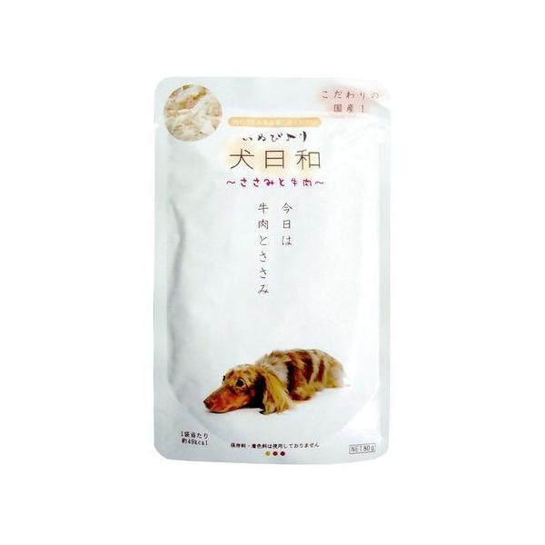 わんわん  4532066003818 犬日和レトルト ささみと牛肉 80g | 