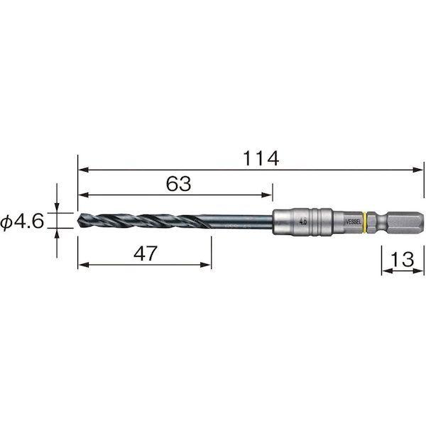 あすつく対応 「直送」 ベッセル AMD-4.6 クッションドリル鉄工用ＡＭＤ ４．６ｍｍAMD4.6 VESSEL |  | 01