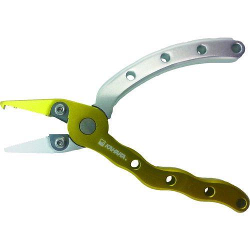 あすつく対応 「直送」 ＫＡＨＡＲＡ  AP45-RESL  ４．５ｉｎｃｈアルミプライヤー　レモン／シルバー AP45RESL | 