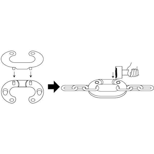 あすつく対応 「直送」 水本  B-655  ステンレス コネクティングリンク 線径１１ｍｍ 長さ３３ｍｍ B655 水本機械製作所 |  | 01
