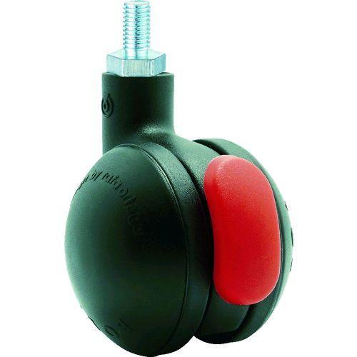 あすつく対応 「直送」 ＳＡＭＳＯＮＧ  BOLA-TS-50-BK  デザイン双輪キャスター「Ｂｏｌａ」黒　ネジ　自在ストッパー付　５ BOLATS50BK | ブランド登録なし