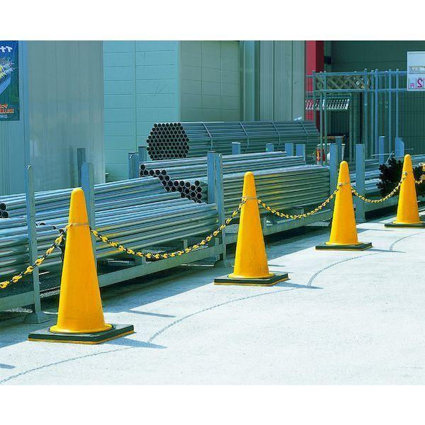 あすつく対応 「直送」 ニッサチェイン  C-265  コーンチェイン　２．５ｍ　黄×黒 C265 |  | 01