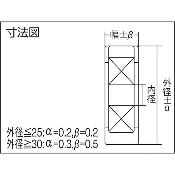 あすつく対応 「直送」 ＢＡＮＤＯ  F100-BK24-626ZZ  バンコランベアリング　フリクション（Ｆ１００） F100BK24626ZZ |  | 01