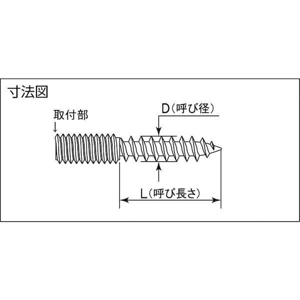 あすつく対応 「直送」 ＭＩＹＡＧＡＷＡ FX047-50-PC1 Ｍ１０四角穴付スタッド木ねじ　三価クロメート　７Ｘ５０　４本入FX04750PC1 |  | 01