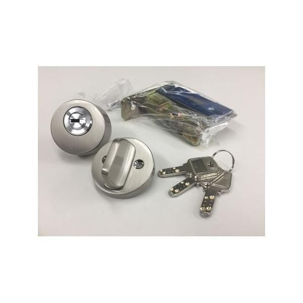 川口技研  SF-5N B/S51MM 本締錠【シリンダー錠】 ニッケル B／S51 サムターンシリーズ SF5NB/S51MM | 