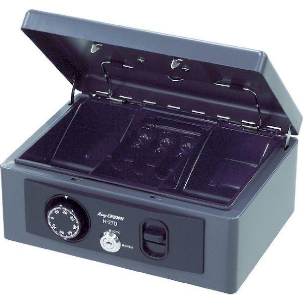 あすつく対応 「直送」 キング  H-27D  手提げ金庫 H27D |  | 01