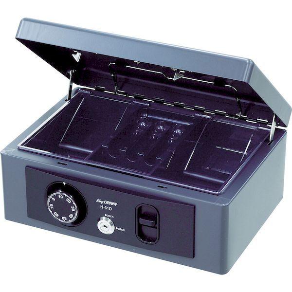 あすつく対応 「直送」 キング  H-31D  手提げ金庫 H31D |  | 02