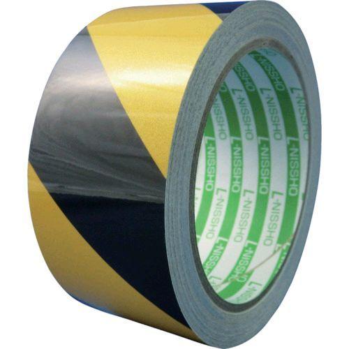 あすつく対応 「直送」 日東エルマテ HT-75YB 再帰反射テープ ７５ｍｍ×１０ｍ イエロー／ブラック HT75YB | 