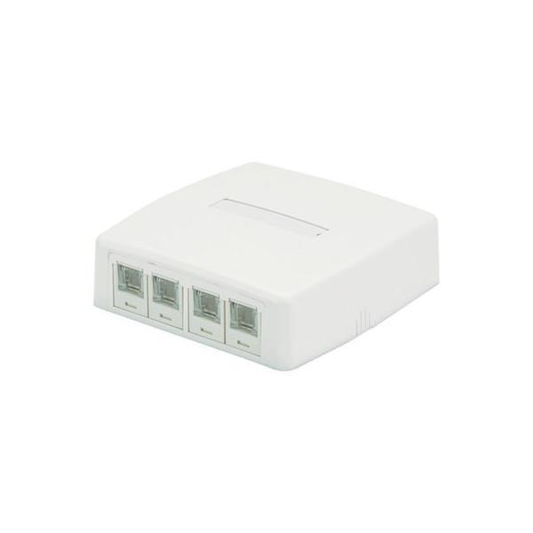 パンドウイット JOQ4H600 ＣＡＴ６ローゼットボックスキット　シャッター付き　４個口白 | 