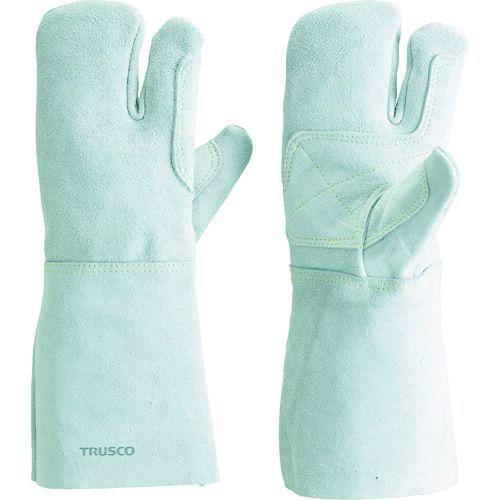 あすつく対応 「直送」 ＴＲＵＳＣＯ  KEVY-T3  ケブラー Ｒ 糸使用溶接手袋 ３本指 裏綿付 KEVYT3 | 