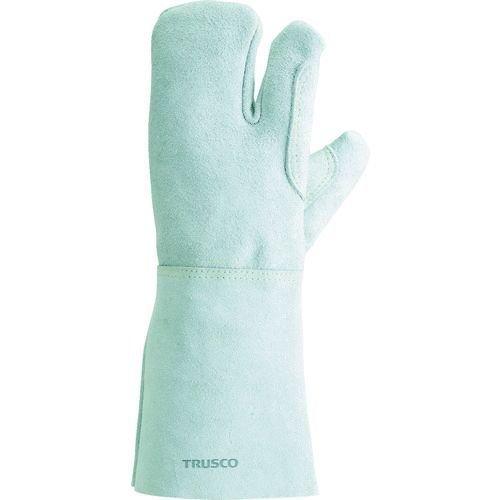 あすつく対応 「直送」 ＴＲＵＳＣＯ  KEVY-T3-LT  ケブラー Ｒ 糸使用溶接手袋 ３本指 左手のみ 裏綿付 KEVYT3LT | 