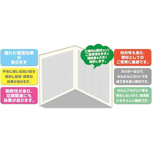 【個数：1個】光 KQFT9118-1 直送 代引不可 吸音フェルト 1820×910×9 グレー KQFT91181 |  | 04