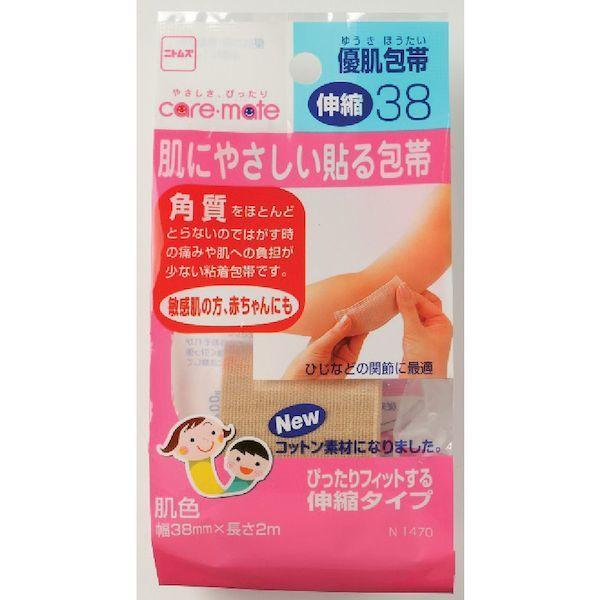 あすつく対応 「直送」 ニトムズ  N1470  優肌包帯・伸縮３８ N1470 ケアメイト nitoms 優肌包帯伸縮38 |  | 01