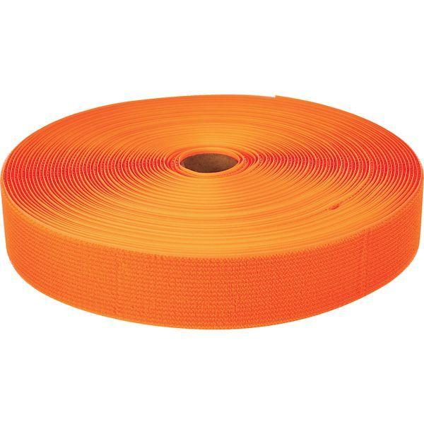 あすつく対応 「直送」 ＴＲＵＳＣＯ MKT50B-LOR フリーマジック Ｒ下 結束テープ片面蛍光オレンジ５０ｍｍ２５ｍ MKT50BLOR |  | 01