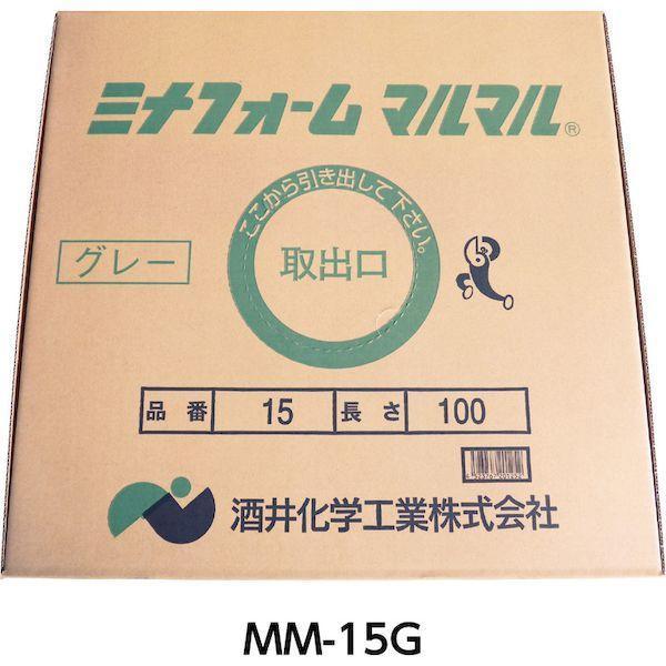 【個数：1個】 ミナ MM-15G 弾性シーラントバックアップ材 フォームマルマル ＃１５ １５ｍｍφ×１００ｍ グレー MM15G |  | 01