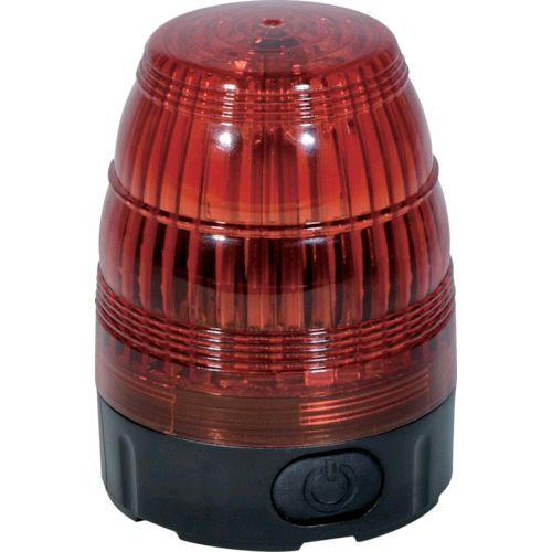 日動 NLF75-BA-R 小型ＬＥＤ回転灯 ＬＥＤフラッシャー７５ 電池式・マグネット付 赤 NLF75BAR | 