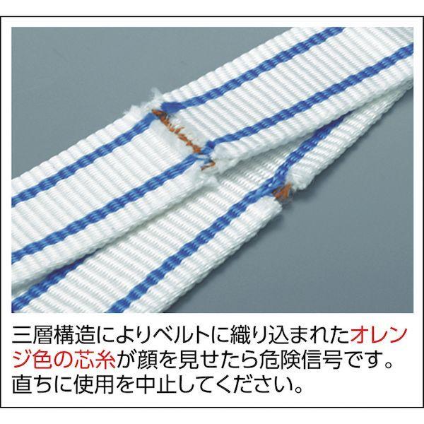 あすつく対応 「直送」 ＴＥＳＡＣ  PP2E25X1.5  耐化学薬品用スリング（ＪＩＳ２等級・両端アイ形）２５ｍｍ幅×１．５ｍ PP2E25X1.5 |  | 04