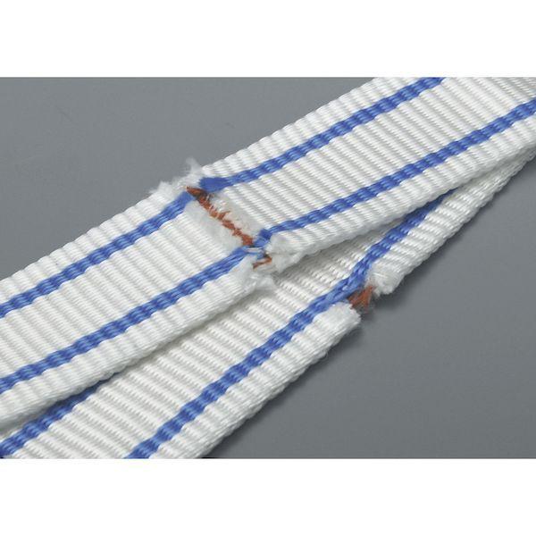 あすつく対応 「直送」 ＴＥＳＡＣ  PP2E50X3  耐化学薬品用スリング（ＪＩＳ２等級・両端アイ形）５０ｍｍ幅×３ｍ PP2E50X3 |  | 02