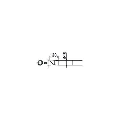 あすつく対応 「直送」 グット  PX-40RT-8C  替こて先　８Ｃ型　ＰＸ−４０１用 PX40RT8C | goot