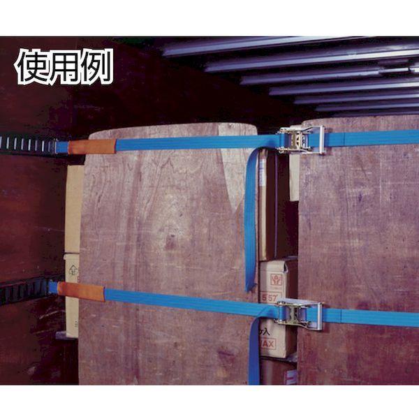 あすつく対応 「直送」 【個数：1個】 ＴＥＳＡＣ  R100N080-000A  ラッシングベルト（ベルト荷締機）ラチェットバックル式エンドレスタイプ R100N08000 |  | 02