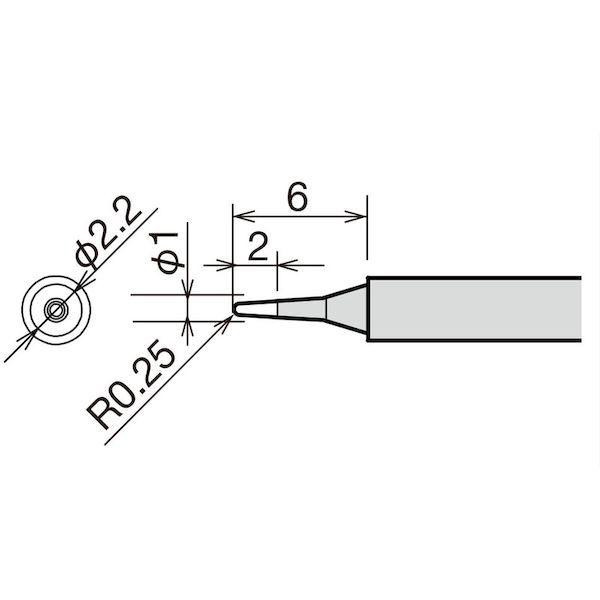 あすつく対応 「直送」 グット  RX-81HRT-B  替こて先　Ｂ型　ＲＸ−８１２ＡＳ／８０２ＡＳ RX81HRTB |  | 01