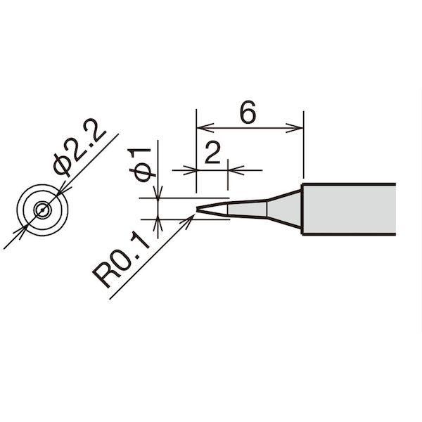 グット  RX-81HRT-SB  替こて先　ＳＢ型　ＲＸ−８１２ＡＳ／８０２ＡＳ RX81HRTSB | goot | 01