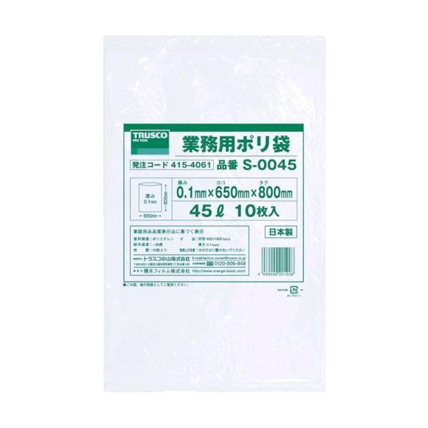 【個数：1個】 ＴＲＵＳＣＯ  S-0150  業務用ポリ袋０．１×１５０Ｌ ５枚入 S0150 tr-8552596 | 