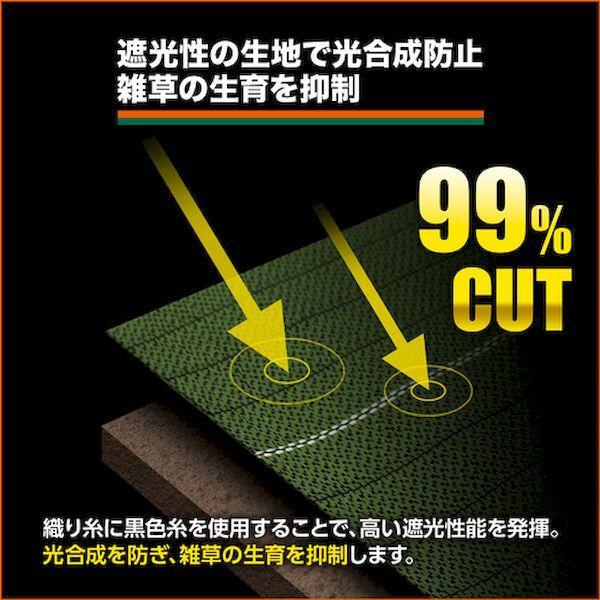 ＴＲＵＳＣＯ TBO7-3050 直送 代引不可 周りの景色と調和する景観配慮型防草シート 7年タイプ 3．0mx50m モスグリーン TBO7305 |  | 02