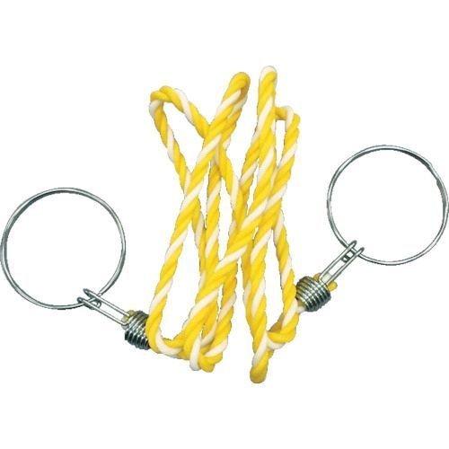 ＴＲＵＳＣＯ  TCC-34  コーン用ロープ　標識　黄×白　１２ｍｍＸ２ｍ TCC34 | 